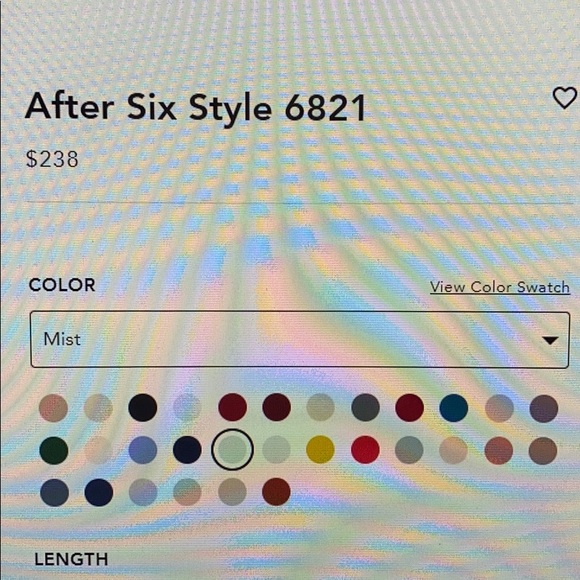 Pale Blue Bridesmaids Dress - Picture 2 of 3